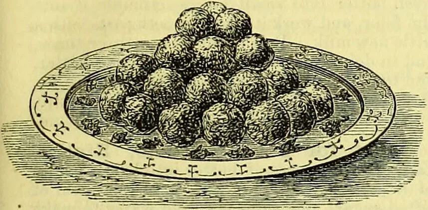 An illustration from Cassell's dictionary of cookery, with numerous engravings and full-page coloured plates : containing about nine thousand recipes., 1880, leaf 281