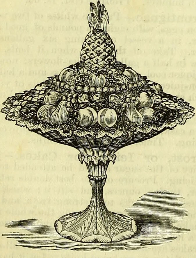 An illustration from Cassell's dictionary of cookery, with numerous engravings and full-page coloured plates : containing about nine thousand recipes., 1880, leaf 348