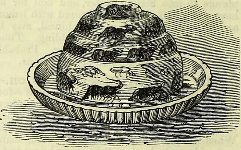 An illustration from Cassell's dictionary of cookery, with numerous engravings and full-page coloured plates : containing about nine thousand recipes., 1880, leaf 458