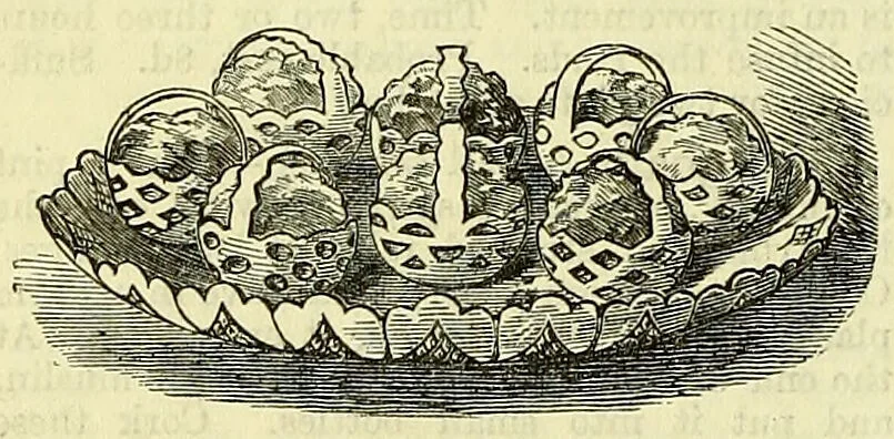 An illustration from Cassell's dictionary of cookery, with numerous engravings and full-page coloured plates : containing about nine thousand recipes., 1880, leaf 602