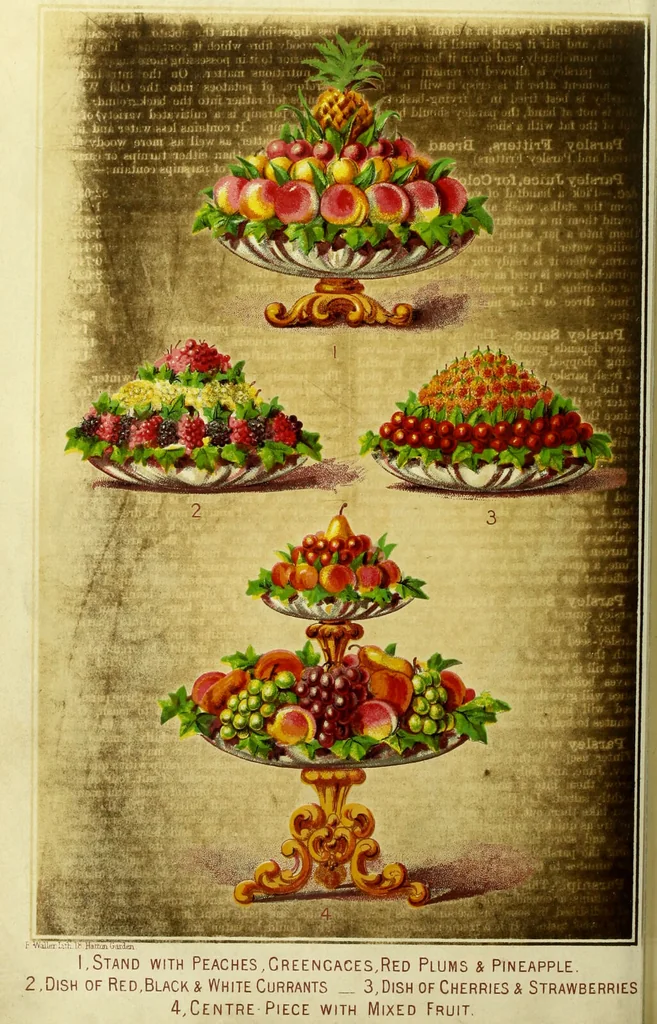 An illustration from Cassell's dictionary of cookery, with numerous engravings and full-page coloured plates : containing about nine thousand recipes., 1880, leaf 626