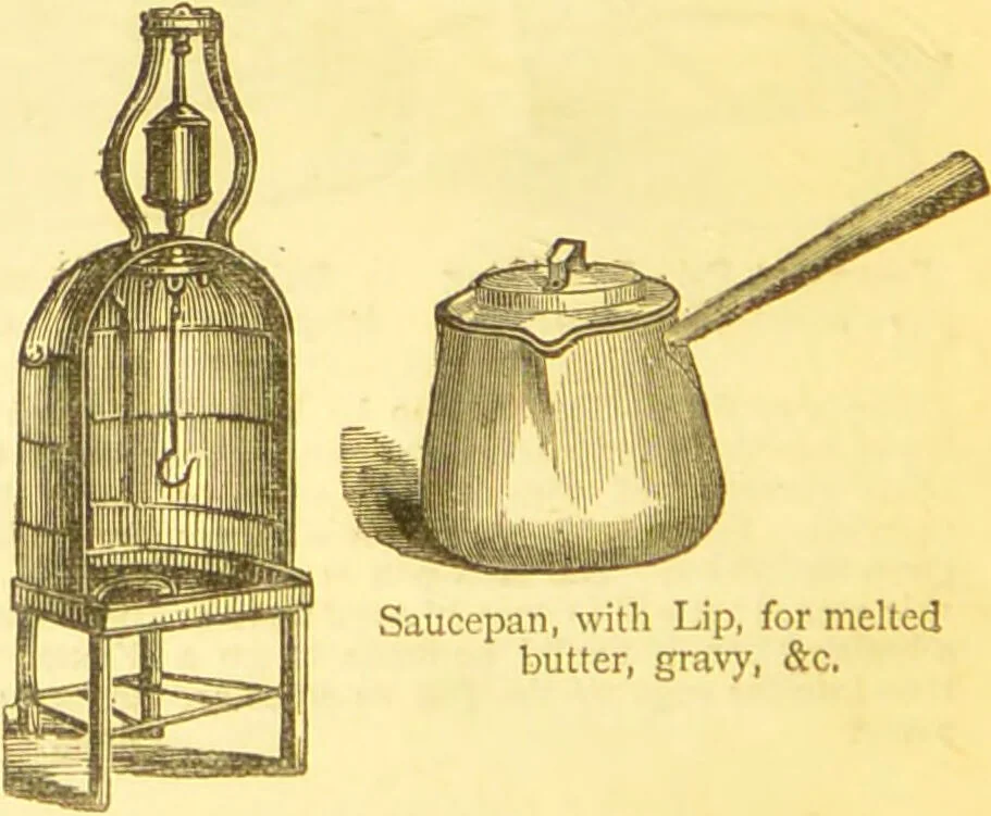 An illustration from Warne's model cookery and housekeeping book : containing complete instructions in household management / compiled and edited by Mary Jewry., 1871, leaf 24