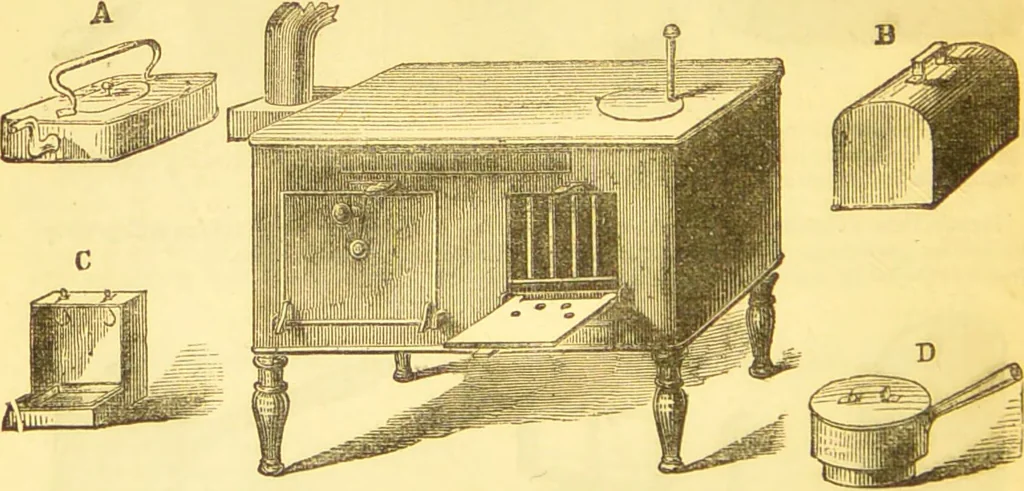 An illustration from Warne's model cookery and housekeeping book : containing complete instructions in household management / compiled and edited by Mary Jewry., 1871, leaf 28
