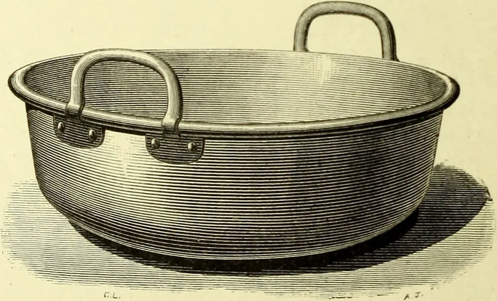 An illustration from The royal cookery book (le livre de cuisine) / by Jules Gouffé ; translated from the French and adapted for English use by Alphonse Gouffé ... comprising domestic and high-class cookery, illustrated with sixteen large plates printed in colours, and one hundred and sixty-one woodcuts from drawings from nature by E. Ronjat., 1883, leaf 250