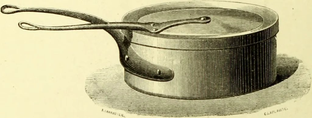 An illustration from The royal cookery book (le livre de cuisine) / by Jules Gouffé ; translated from the French and adapted for English use by Alphonse Gouffé ... comprising domestic and high-class cookery, illustrated with sixteen large plates printed in colours, and one hundred and sixty-one woodcuts from drawings from nature by E. Ronjat., 1883, leaf 314