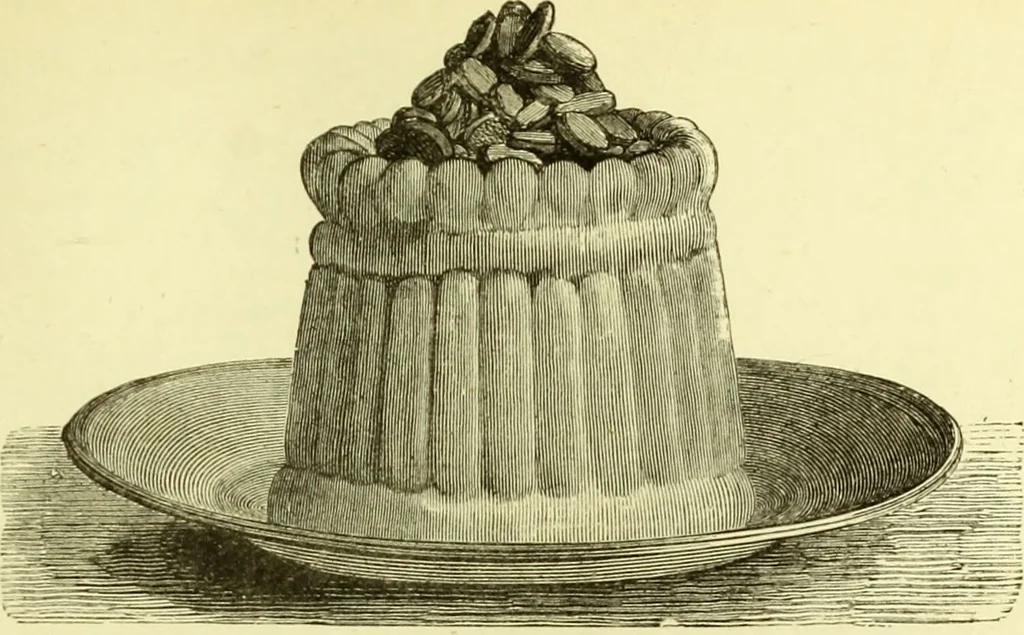 An illustration from The royal cookery book (le livre de cuisine) / by Jules Gouffé ; translated from the French and adapted for English use by Alphonse Gouffé ... comprising domestic and high-class cookery, illustrated with sixteen large plates printed in colours, and one hundred and sixty-one woodcuts from drawings from nature by E. Ronjat., 1883, leaf 511