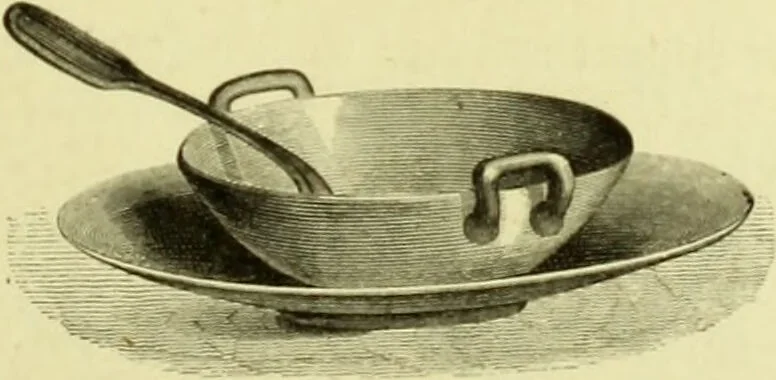 An illustration from The royal cookery book (le livre de cuisine) / by Jules Gouffé ; translated from the French and adapted for English use by Alphonse Gouffé ... comprising domestic and high-class cookery, illustrated with sixteen large plates printed in colours, and one hundred and sixty-one woodcuts from drawings from nature by E. Ronjat., 1883, leaf 77