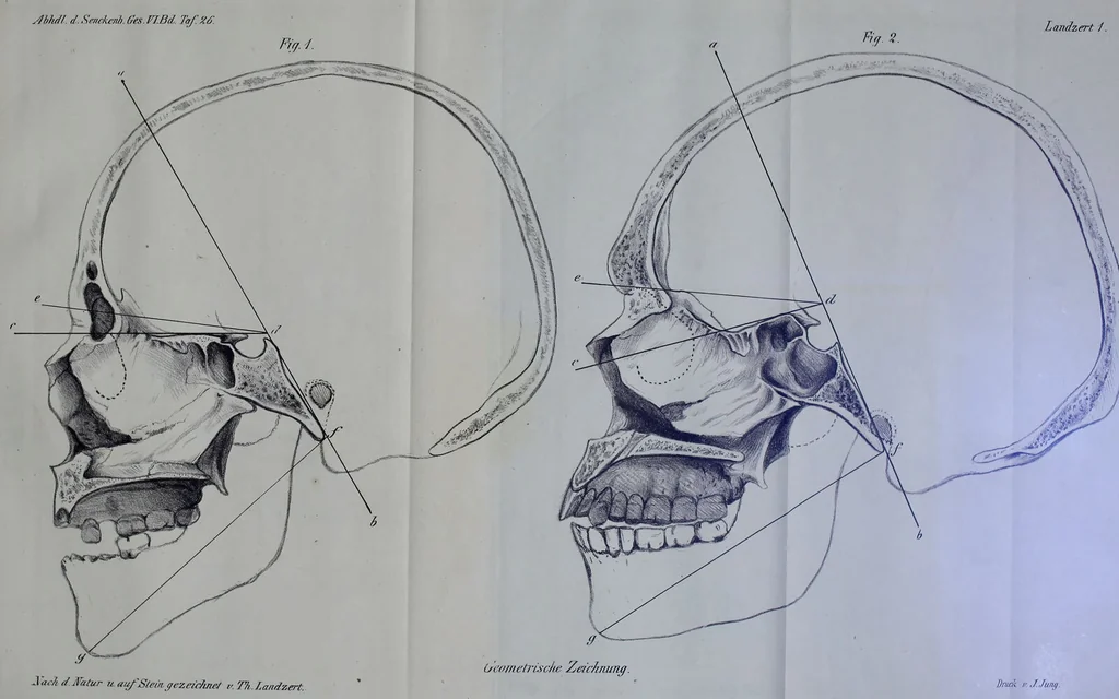 An illustration from Beitraege zur Craniologie / von Th. Landzert., 1867, leaf 43
