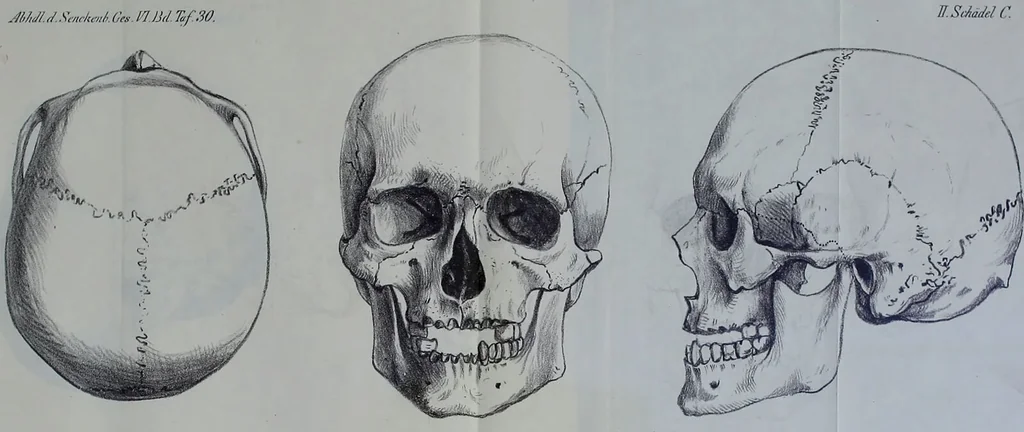 An illustration from Beitraege zur Craniologie / von Th. Landzert., 1867, leaf 51