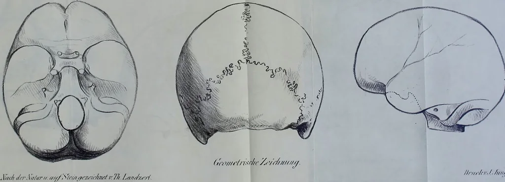 An illustration from Beitraege zur Craniologie / von Th. Landzert., 1867, leaf 61