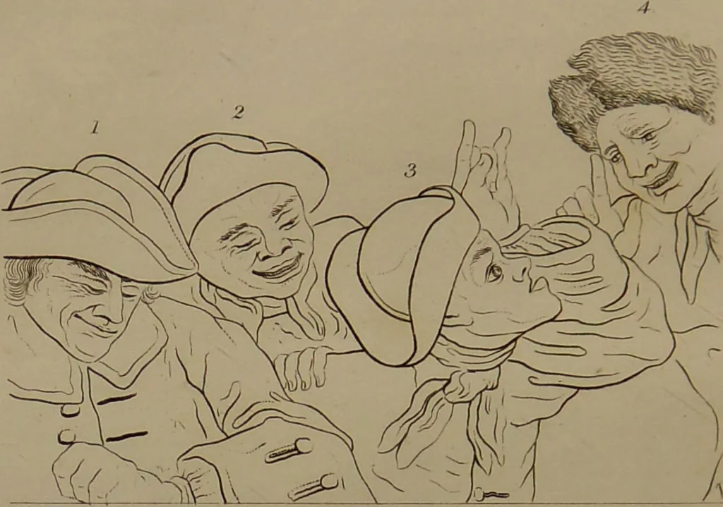 An illustration from Essays on physiognomy : designed to promote the knowledge and the love of mankind ... To which are added , one hundred physiognomonical rules, ... and memoirs of the life of the author / written by John Caspar Lavater., 1797, leaf 268