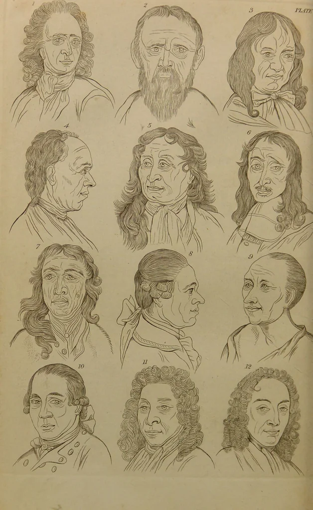 An illustration from Essays on physiognomy : designed to promote the knowledge and the love of mankind ... To which are added , one hundred physiognomonical rules, ... and memoirs of the life of the author / written by John Caspar Lavater., 1797, leaf 722