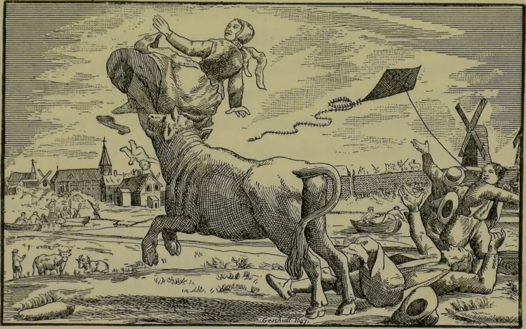 An illustration from Anomalies and curiosities of medicine : being an encyclopedic collection of rare and extraordinary cases, and of the most striking instances of abnormality in all branches of medicine and surgery, derived from an exhaustive research of medical literature from its origin to the present day / abstracted, classified, annotated, and indexed, by George M. Gould and Walter L. Pyle ; with 295 illustrations in the text, and 12 half-tone and colored plates., 1897, leaf 141