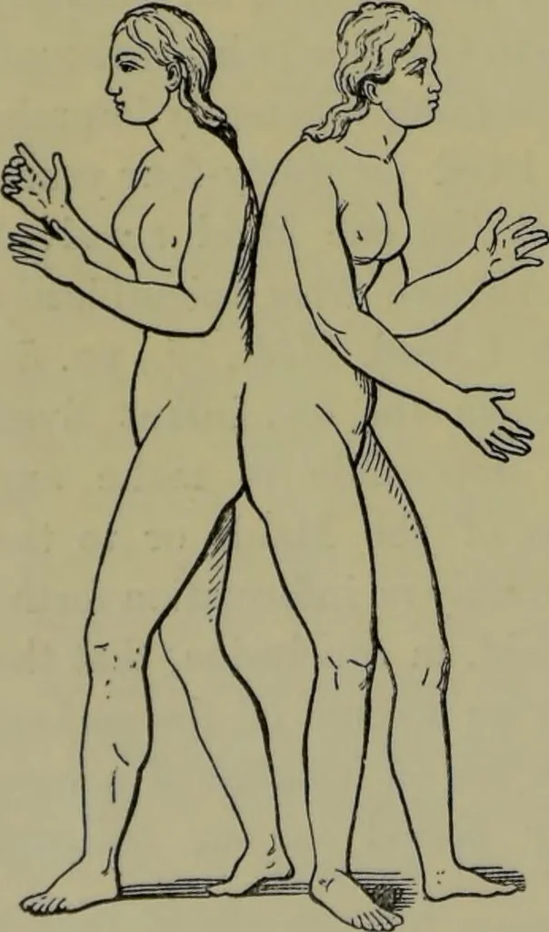 An illustration from Anomalies and curiosities of medicine : being an encyclopedic collection of rare and extraordinary cases, and of the most striking instances of abnormality in all branches of medicine and surgery, derived from an exhaustive research of medical literature from its origin to the present day / abstracted, classified, annotated, and indexed, by George M. Gould and Walter L. Pyle ; with 295 illustrations in the text, and 12 half-tone and colored plates., 1897, leaf 184