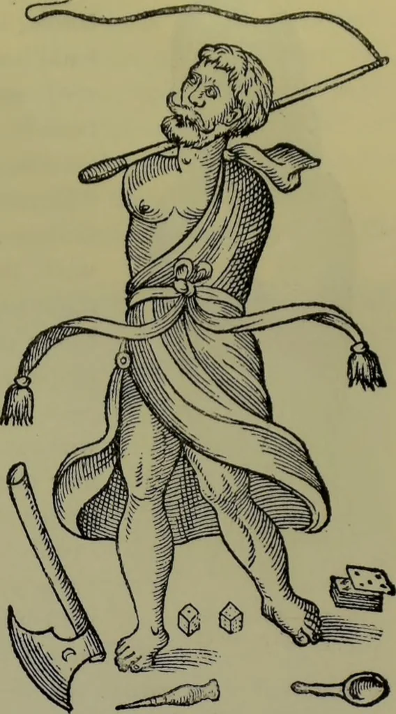 An illustration from Anomalies and curiosities of medicine : being an encyclopedic collection of rare and extraordinary cases, and of the most striking instances of abnormality in all branches of medicine and surgery, derived from an exhaustive research of medical literature from its origin to the present day / abstracted, classified, annotated, and indexed, by George M. Gould and Walter L. Pyle ; with 295 illustrations in the text, and 12 half-tone and colored plates., 1897, leaf 275