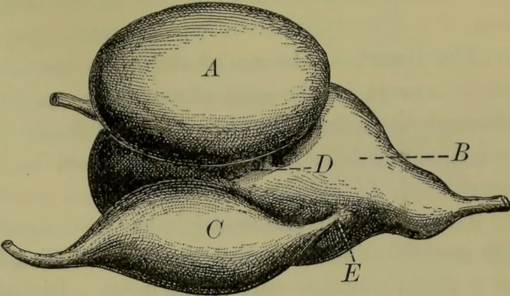 An illustration from Anomalies and curiosities of medicine : being an encyclopedic collection of rare and extraordinary cases, and of the most striking instances of abnormality in all branches of medicine and surgery, derived from an exhaustive research of medical literature from its origin to the present day / abstracted, classified, annotated, and indexed, by George M. Gould and Walter L. Pyle ; with 295 illustrations in the text, and 12 half-tone and colored plates., 1897, leaf 305