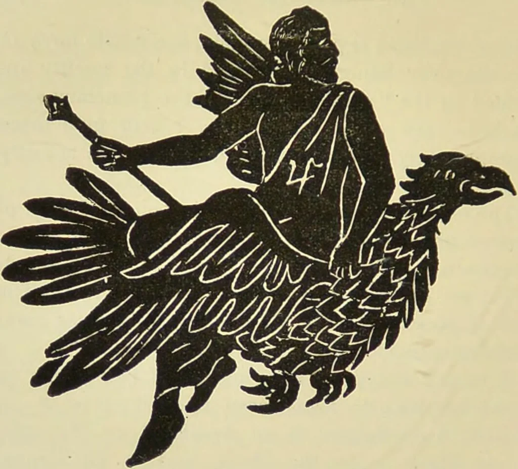 An illustration from A manual of cheirosophy : being a complete practical handbook of the twin sciences of cheirognomy and cheiromancy, by means whereof the past, the present, and the future may be read in the formations of the hands ; preceded by an introductory argument upon the science of cheirosophy and its claims to rank as a physical science / by Ed. Heron-Allen ; with full-page and other illustrations by Rosamund Brunel Horsley., 1885, leaf 288