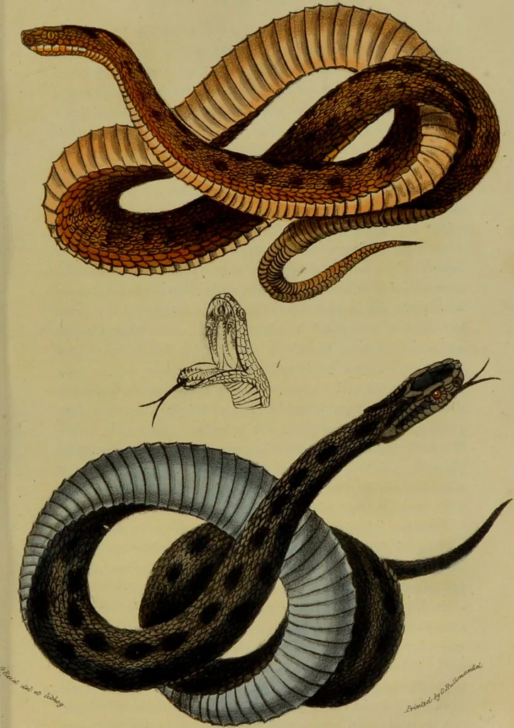 An illustration from Medical zoology, and mineralogy : or, illustrations and descriptions of the animals and minerals employed in medicine, and of the preparations derived from them: including also an account of animal and mineral poisons: with figures coloured from nature / by John Stephenson., 1838, leaf 101