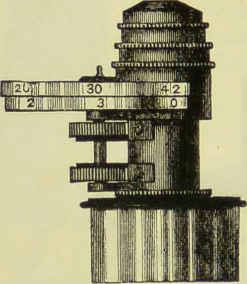 An illustration from The microscope : its history, construction, and application, being a familiar introduction to the use of the instrument, and the study of microscopical science / by Jabez Hogg ; with upwards of five hundred engravings, and coloured illustrations by Tuffen West., 1890, leaf 206