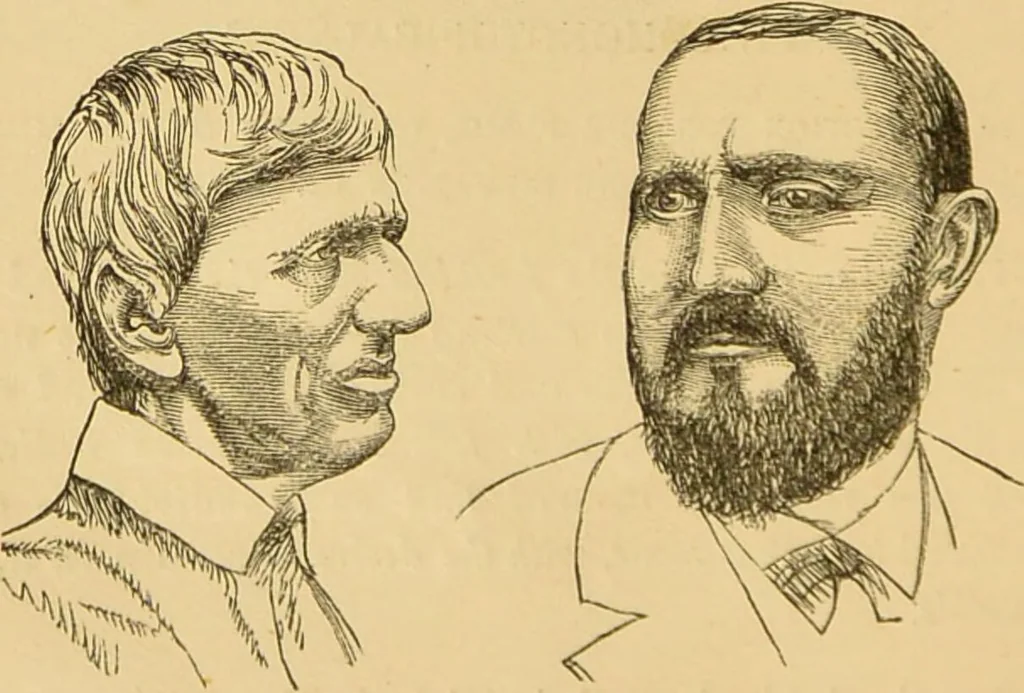 An illustration from Nature's revelations of character, or, The mental, moral and volitive dispositions of mankind, as manifested in the human form and countenance / by Joseph Simms., 1873, leaf 180