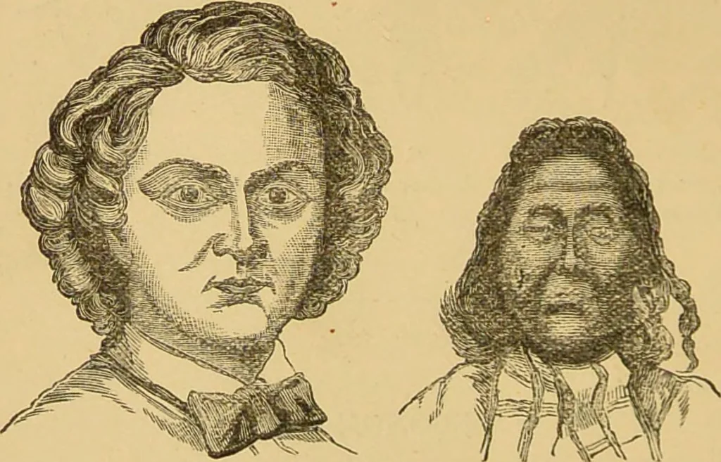 An illustration from Nature's revelations of character, or, The mental, moral and volitive dispositions of mankind, as manifested in the human form and countenance / by Joseph Simms., 1873, leaf 184