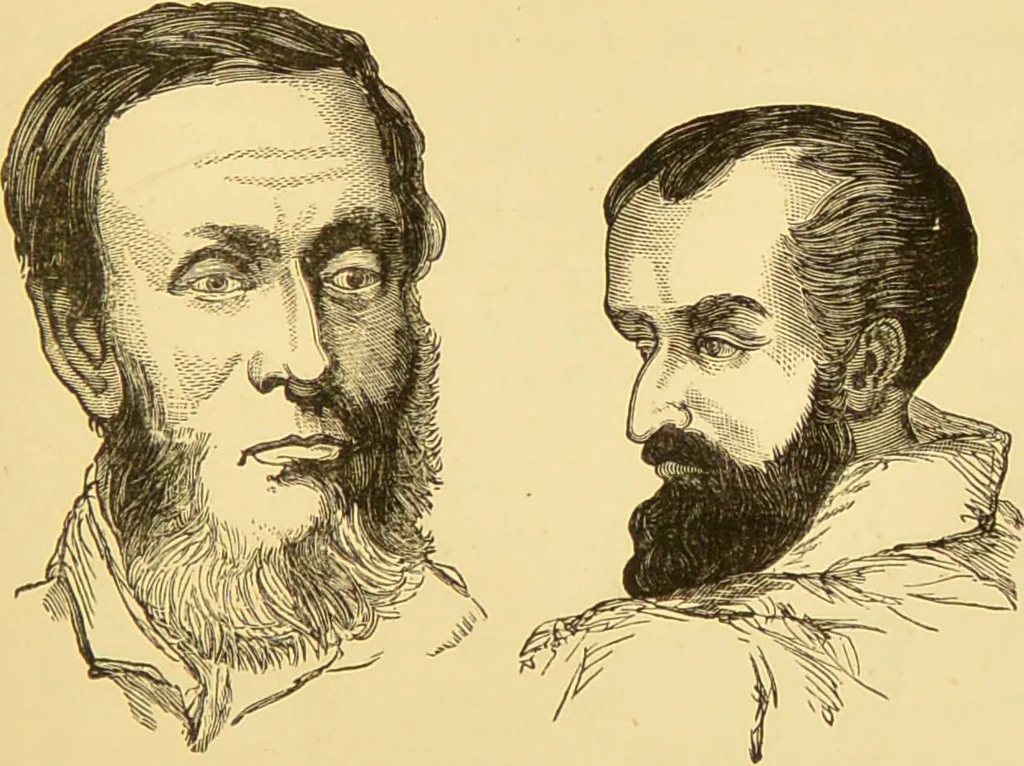 An illustration from Nature's revelations of character, or, The mental, moral and volitive dispositions of mankind, as manifested in the human form and countenance / by Joseph Simms., 1873, leaf 193
