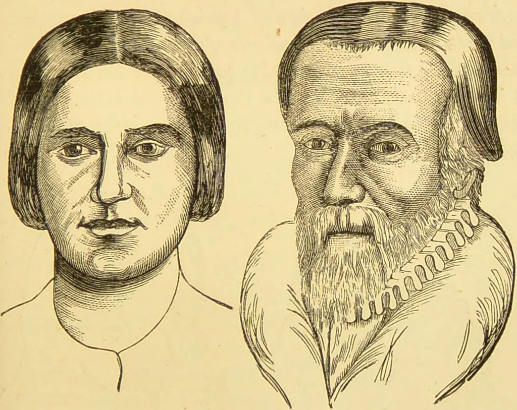 An illustration from Nature's revelations of character, or, The mental, moral and volitive dispositions of mankind, as manifested in the human form and countenance / by Joseph Simms., 1873, leaf 223