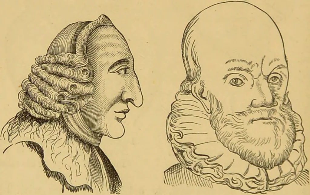 An illustration from Nature's revelations of character, or, The mental, moral and volitive dispositions of mankind, as manifested in the human form and countenance / by Joseph Simms., 1873, leaf 224