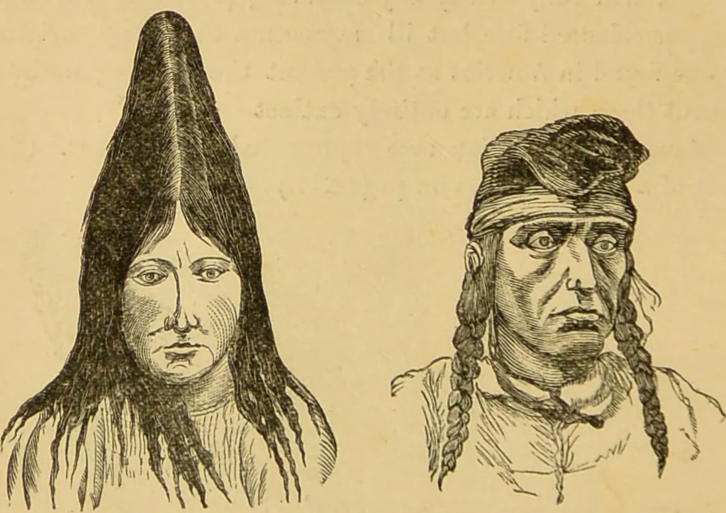 An illustration from Nature's revelations of character, or, The mental, moral and volitive dispositions of mankind, as manifested in the human form and countenance / by Joseph Simms., 1873, leaf 278