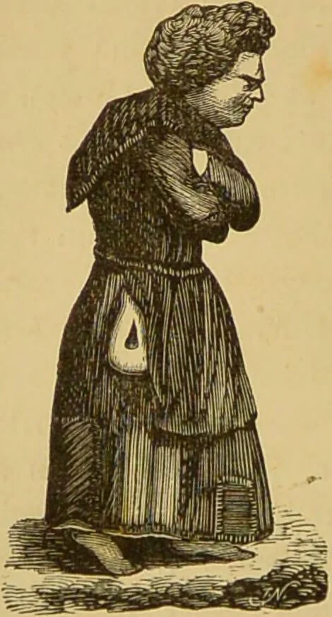 An illustration from Nature's revelations of character, or, The mental, moral and volitive dispositions of mankind, as manifested in the human form and countenance / by Joseph Simms., 1873, leaf 396