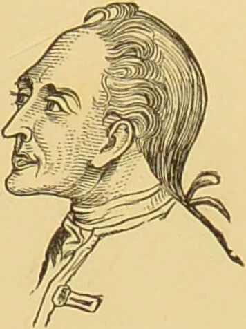 An illustration from Nature's revelations of character, or, The mental, moral and volitive dispositions of mankind, as manifested in the human form and countenance / by Joseph Simms., 1873, leaf 447