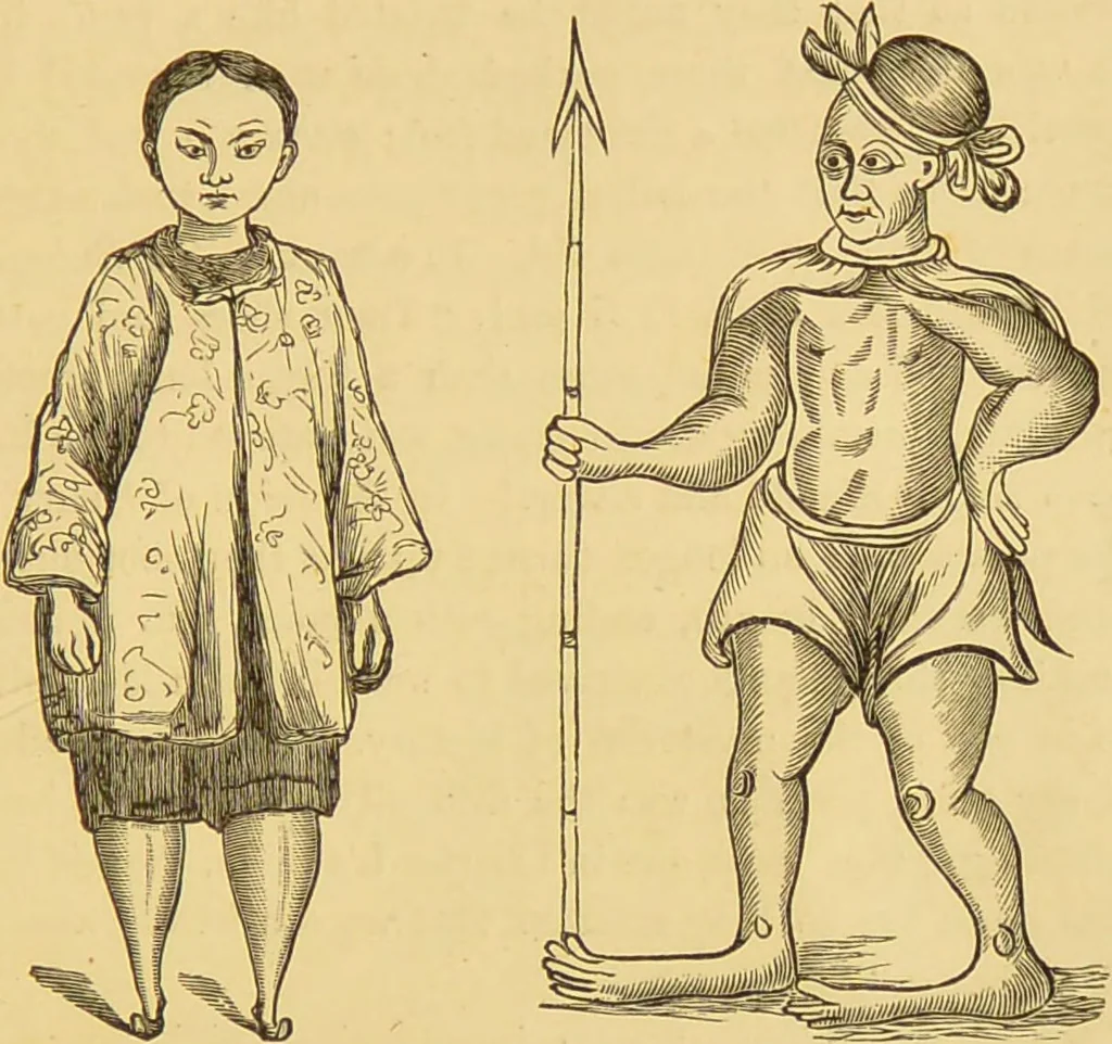 An illustration from Nature's revelations of character, or, The mental, moral and volitive dispositions of mankind, as manifested in the human form and countenance / by Joseph Simms., 1873, leaf 549