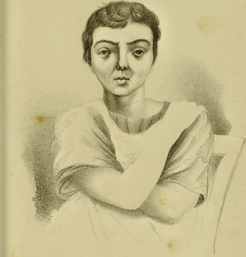 An illustration from Physiognomik der geisteskrankheiten / Sir Alexander Morison., 1853, leaf 347