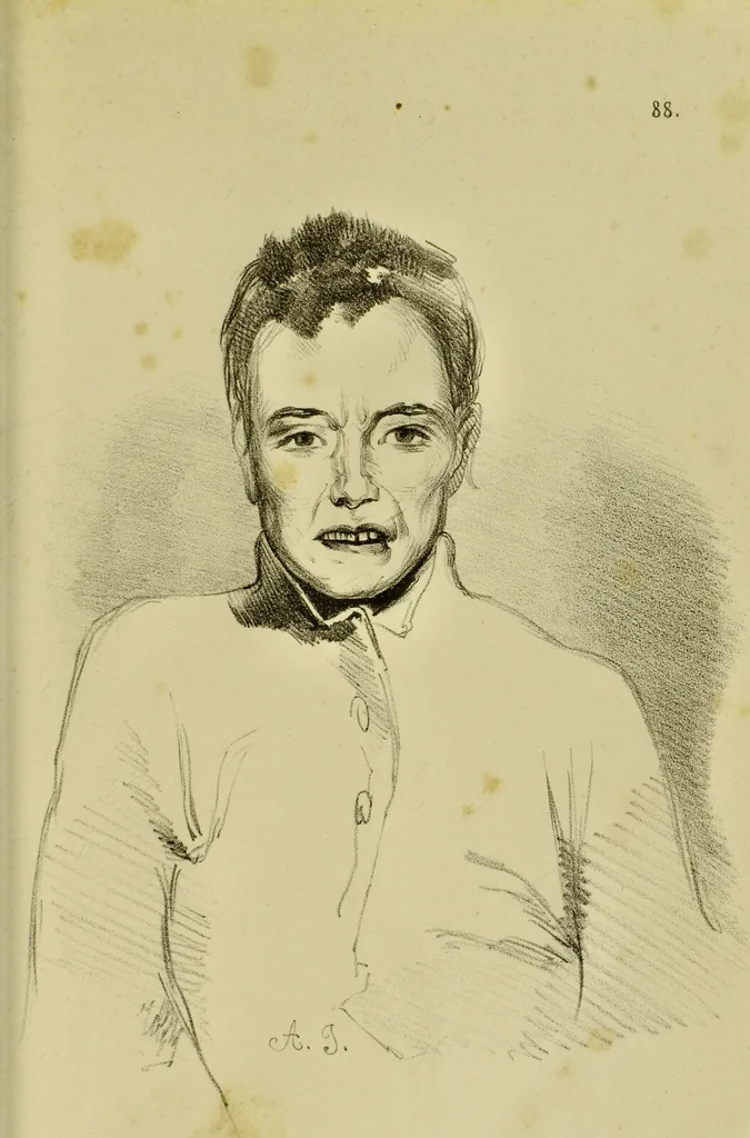 An illustration from Physiognomik der geisteskrankheiten / Sir Alexander Morison., 1853, leaf 403