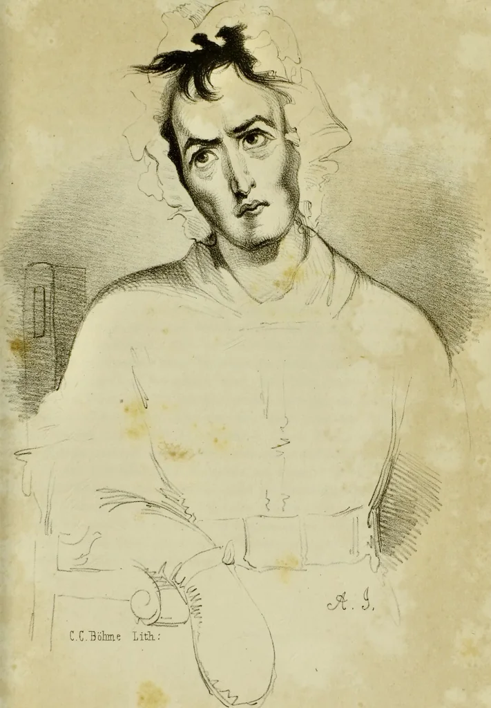 An illustration from Physiognomik der geisteskrankheiten / Sir Alexander Morison., 1853, leaf 55