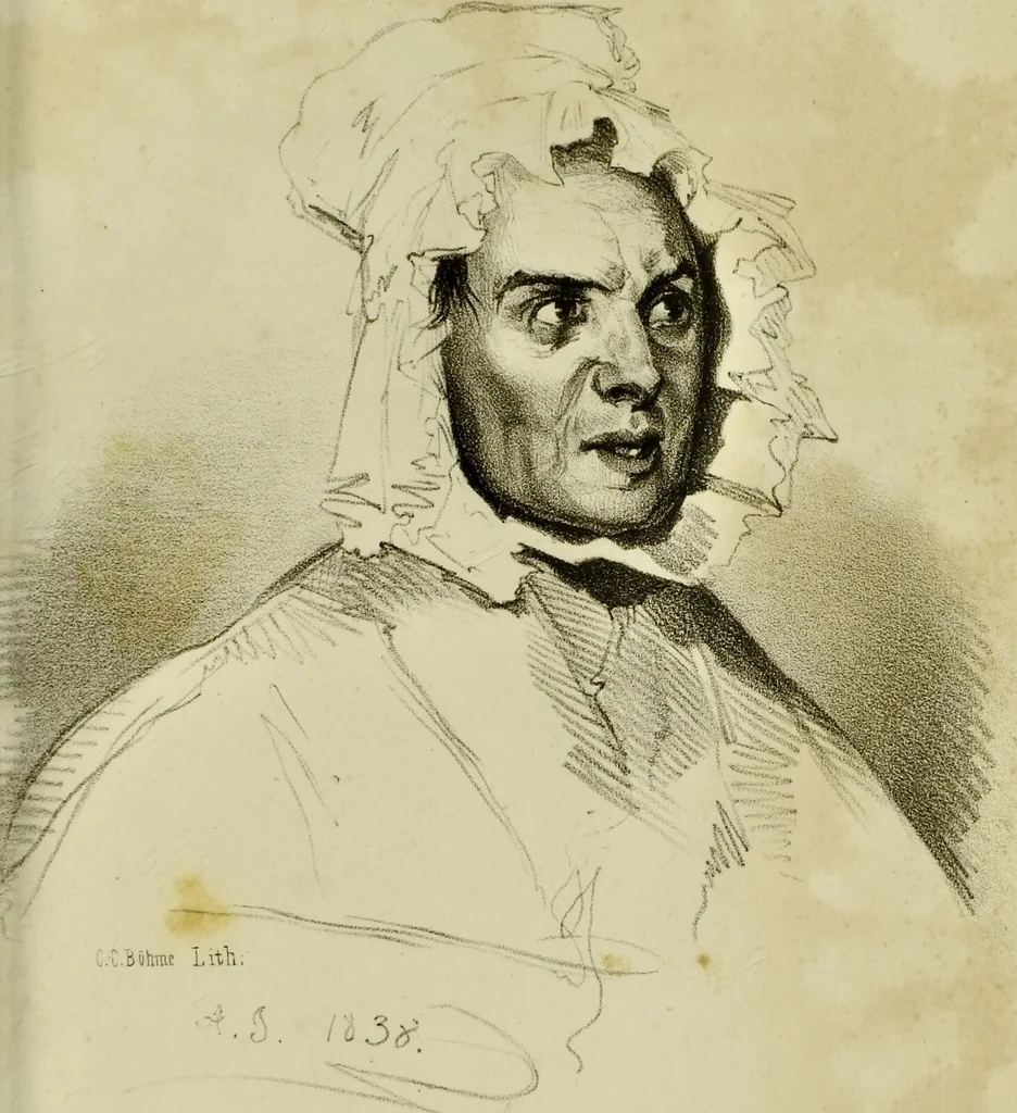 An illustration from Physiognomik der geisteskrankheiten / Sir Alexander Morison., 1853, leaf 73