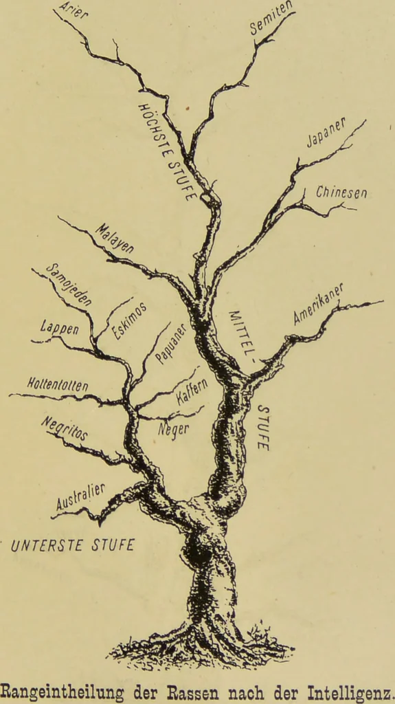 An illustration from Physiognomik und Mimik / von Paolo Mantegazza ; mit mehr als hundert original-zeichmungen von Hector und Edward Ximenes ; vom verfasser genehmigte übersetzung von R. Löwenfeld., 1890, leaf 151