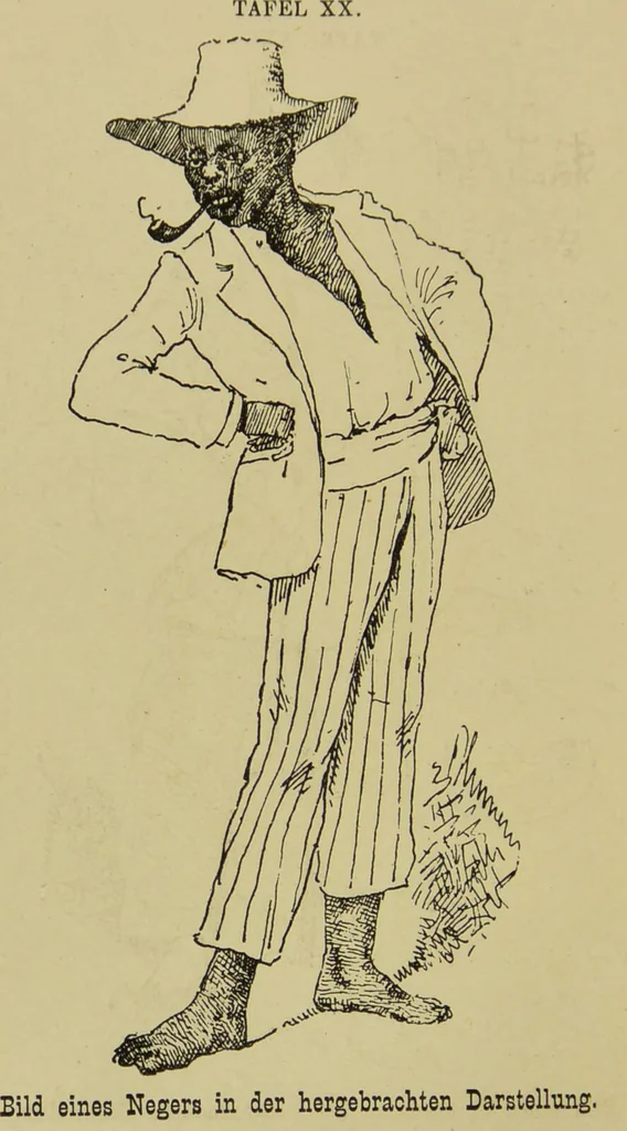An illustration from Physiognomik und Mimik / von Paolo Mantegazza ; mit mehr als hundert original-zeichmungen von Hector und Edward Ximenes ; vom verfasser genehmigte übersetzung von R. Löwenfeld., 1890, leaf 166