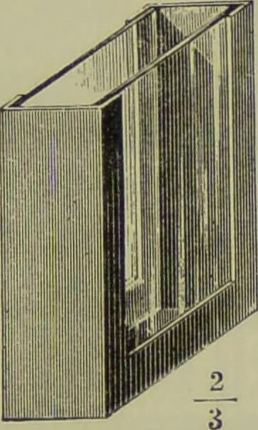 An illustration from Spectrum analysis in its application to terrestrial substances, and the physical constitution of the heavenly bodies / familiarly explained by H. Schellen ; translated from the second enlarged and revised German edition by Jane and Caroline Lassell ; edited with notes by William Huggins ; with numerous woodcuts and coloured plates, and Ångström's and Kirchhoff's maps., 1872, leaf 215
