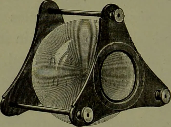 An illustration from Spectrum analysis in its application to terrestrial substances, and the physical constitution of the heavenly bodies / familiarly explained by H. Schellen ; translated from the second enlarged and revised German edition by Jane and Caroline Lassell ; edited with notes by William Huggins ; with numerous woodcuts and coloured plates, and Ångström's and Kirchhoff's maps., 1872, leaf 230