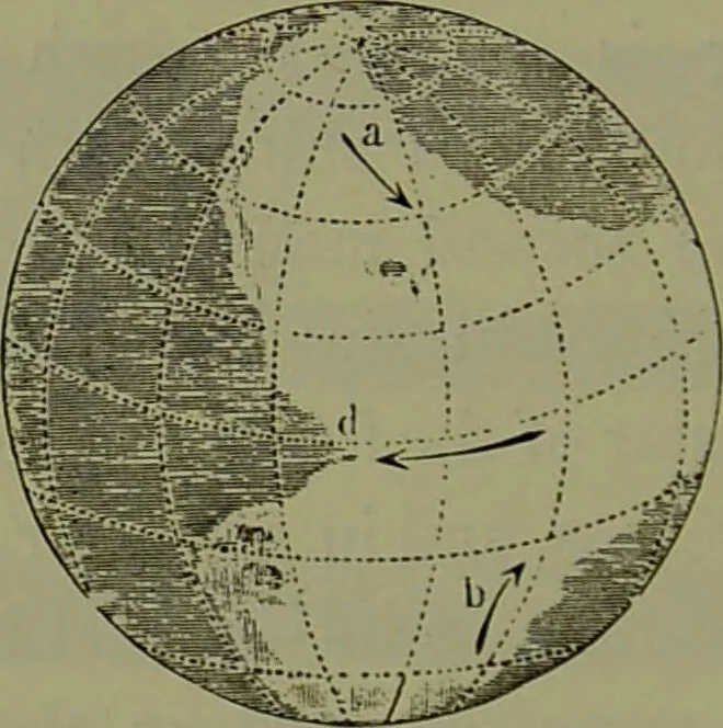 An illustration from Spectrum analysis in its application to terrestrial substances, and the physical constitution of the heavenly bodies / familiarly explained by H. Schellen ; translated from the second enlarged and revised German edition by Jane and Caroline Lassell ; edited with notes by William Huggins ; with numerous woodcuts and coloured plates, and Ångström's and Kirchhoff's maps., 1872, leaf 586