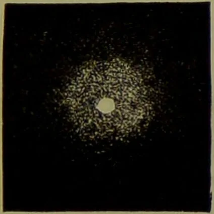 An illustration from Spectrum analysis in its application to terrestrial substances, and the physical constitution of the heavenly bodies / familiarly explained by H. Schellen ; translated from the second enlarged and revised German edition by Jane and Caroline Lassell ; edited with notes by William Huggins ; with numerous woodcuts and coloured plates, and Ångström's and Kirchhoff's maps., 1872, leaf 631