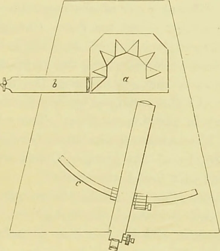 An illustration from Spectrum analysis : six lectures, delivered in 1868, before the Society of Apothecaries of London / by Henry E. Roscoe ; with appendices, coloured plates, and illustrations., 1869, leaf 187