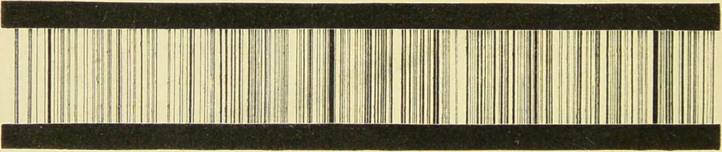 An illustration from Spectrum analysis : six lectures, delivered in 1868, before the Society of Apothecaries of London / by Henry E. Roscoe ; with appendices, coloured plates, and illustrations., 1869, leaf 226