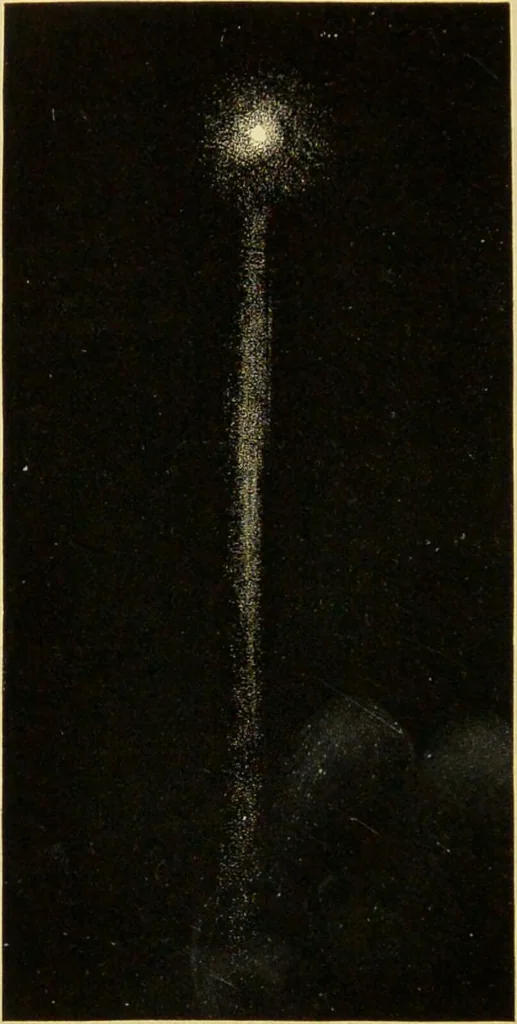 An illustration from Spectrum analysis : six lectures, delivered in 1868, before the Society of Apothecaries of London / by Henry E. Roscoe ; with appendices, coloured plates, and illustrations., 1869, leaf 296