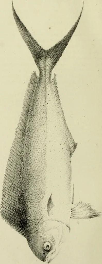 An illustration from A history of the fishes of Madeira / by Richard Thomas Lowe ... With original figures from nature of all the species, by the Hon. C.E.C. Norton and M. Young., 1843, leaf 106