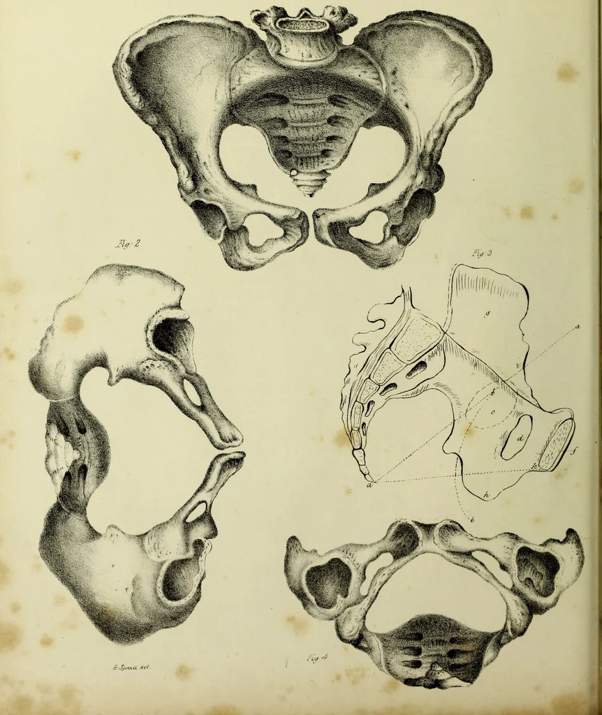 An illustration from Obstetric tables: comprising graphic illustrations, with descriptions and practical remarks; exhibiting on dissected plates many important subjects in midwifery. / By G. Spratt, surgeon-accoucheur., 1843, leaf 52
