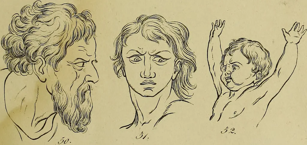An illustration from La physiognomonie, ou l'art de connaître les hommes d'après les traits de leur physionomie, leurs rupports avec les divers animaux, leur penchans. ... / Lavater., 1841, leaf 335