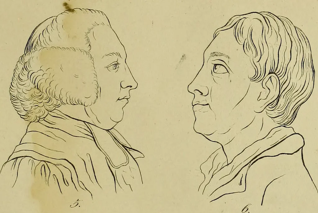 An illustration from La physiognomonie, ou l'art de connaître les hommes d'après les traits de leur physionomie, leurs rupports avec les divers animaux, leur penchans. ... / Lavater., 1841, leaf 347