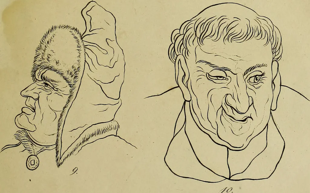 An illustration from La physiognomonie, ou l'art de connaître les hommes d'après les traits de leur physionomie, leurs rupports avec les divers animaux, leur penchans. ... / Lavater., 1841, leaf 357